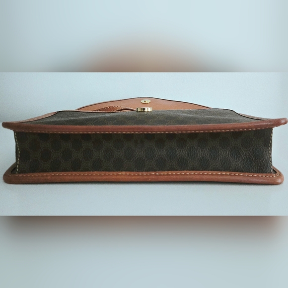 Authentic CELINE Macadam Pochette Clutch Crossbody Wallet WOC Shoulder Bag - Picture 12 of 15